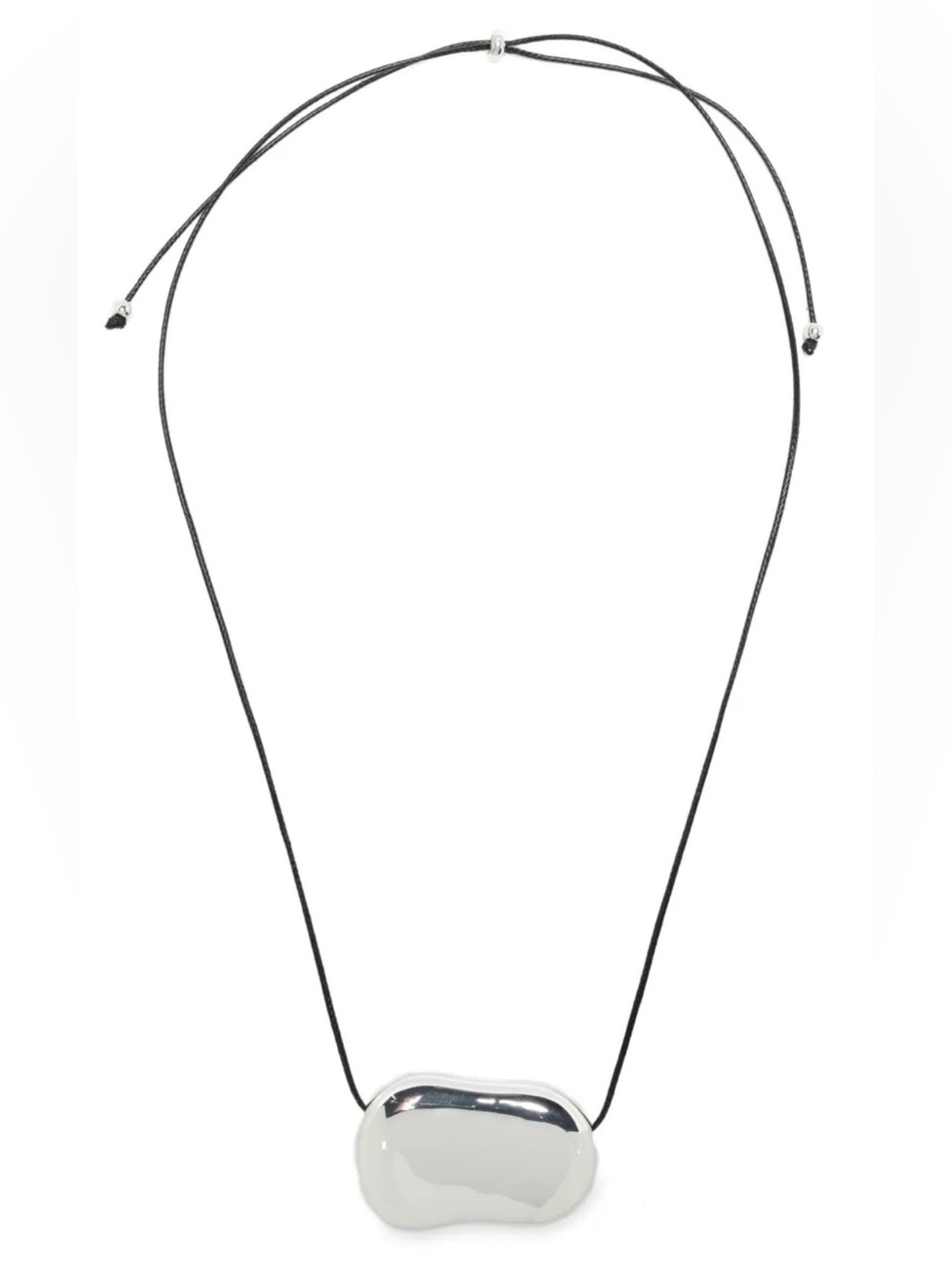 NIB Heaven Mayhem Silver Bean Necklace